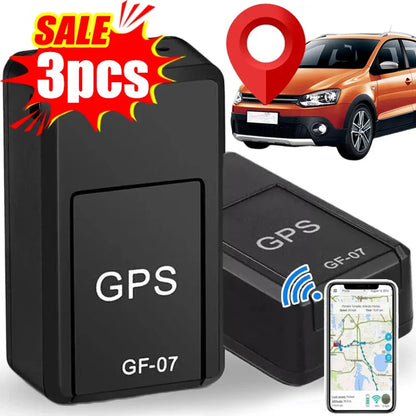 1/2/3Pcs Car Mini GPS Tracker Anti-Theft Locator Real Time Tracking SIM Positioner Magnetic Mount Anti-Theft Tracker GF-07