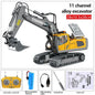 【Akeleo】Rechargeable 1:20 Scale RC Construction Vehicle - Remote Control Dump Truck, Realistic RC Cars, Unisex Kids Toy, Boys' Kids Christmas Gifts, Halloween White Elephant Gift (Note: Not All-Metal)