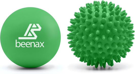 Lacrosse & Hard Spiky Massage Ball Set - Trigger Point & Deep Tissue