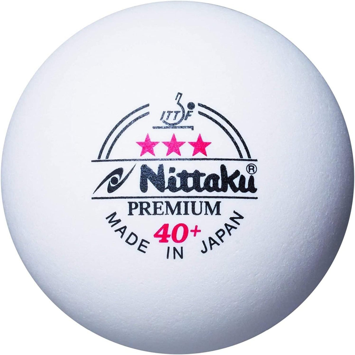 ニッタク() Nitaku Table Tennis Ball, International Certified Ball, Plastic, 3 Star Premium