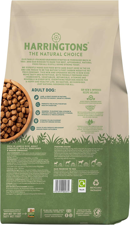 Complete Dry Adult Dog Food Lamb & Rice 4Kg (Pack of 3)
