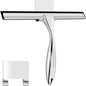 Shower Squeegee, 10 Inch Stainless Steel Glass Wiper with Hook