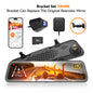 WOLFBOX G840S 12" Smart Rearview Mirror for Cars & Trucks,Backup Camera,4K Dashcam with 5.8Ghz Wifi,Front and Rear View Dual Cameras, Night Vision, Parking Assistance, Included 32GB Card & Gps,Car Accessories,Toolupgrade