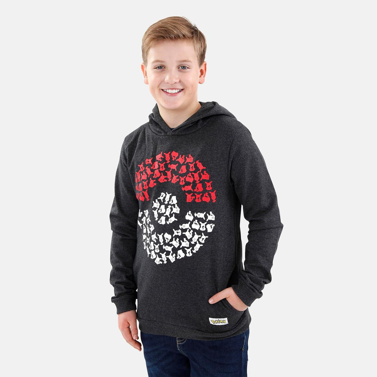Boys Hoodie | Pikachu Kids Hoodie with Pokeball Design