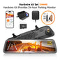 WOLFBOX G840S 12" Smart Rearview Mirror for Cars & Trucks,Backup Camera,4K Dashcam with 5.8Ghz Wifi,Front and Rear View Dual Cameras, Night Vision, Parking Assistance, Included 32GB Card & Gps,Car Accessories,Toolupgrade