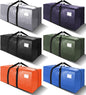 Heavy Duty Extra Large Moving Bags W/Backpack Straps - Strong Handles & Zippers, Storage Totes for Space Saving, Fold Flat, Alternative to Box and Bin (Set of 6, Multicolor)