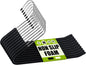 Space Saving Open Ended Heavy Duty Chrome Plating Non Slip Friction Foam Coated Slack Pants Trousers Hangers Black 10