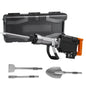 【Toolupgrade】Vevor Heavy Duty Impact Drill Demolition Jackhammer Work Tool Set - 2000W 110V Ready Power, Aluminum Body, 2/4/6 Drill Bits, 360°C Swiveling Front Handle, Cooling System, Gloves Included, for Construction Concrete Breaking, Chimney Work