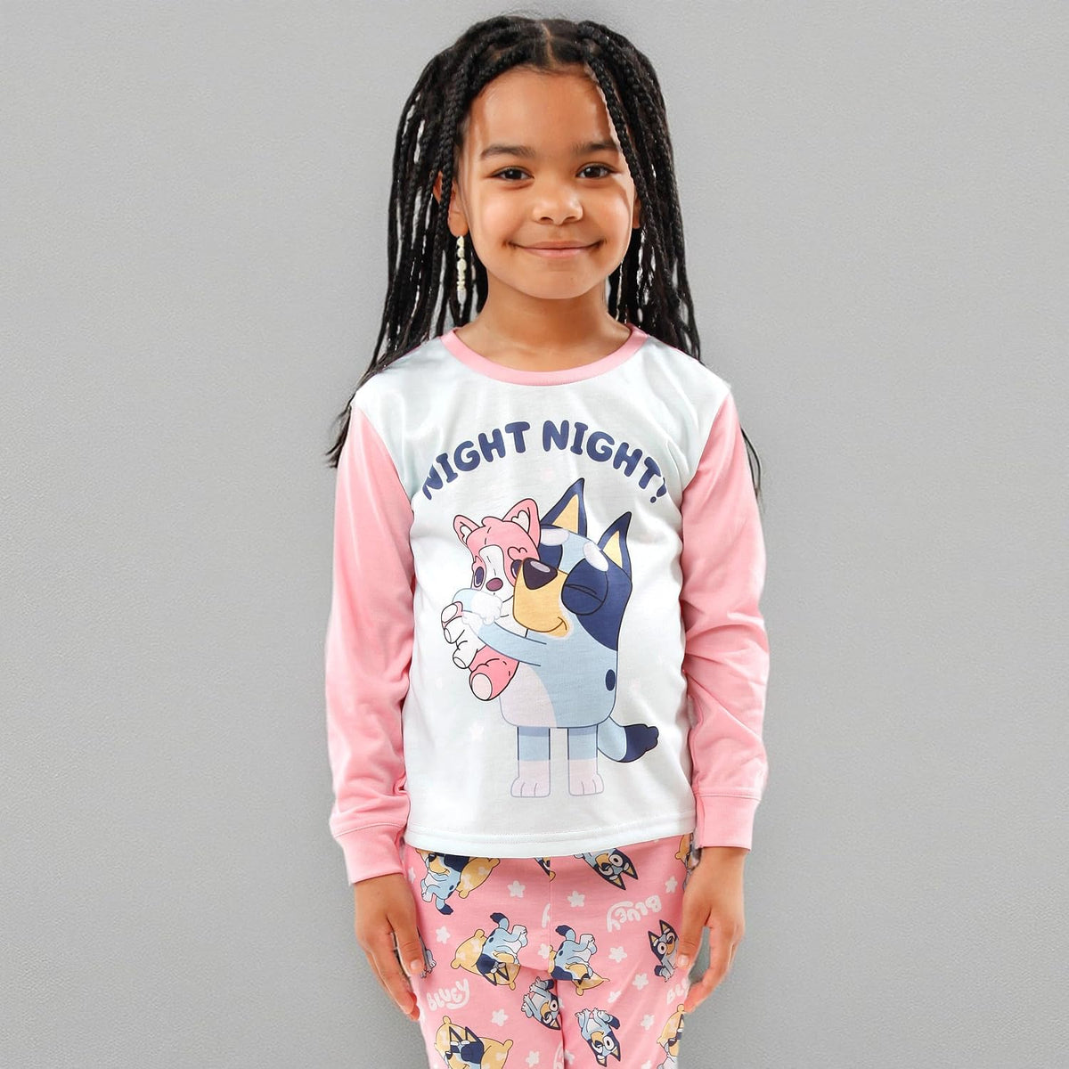 Pyjamas | Night Night Long Sleeve Girls Pyjamas | Girls' Pyjama Sets | Ages 18 Months to 8 Years
