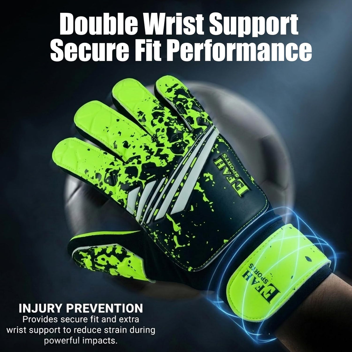 Football Goalkeeper Gloves for Boys Kids Youth with Super Grip
