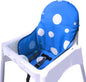 Seat Covers Cushion for IKEA Antilop Highchair, Washable Foldable Baby Highchair Cushion Cotton Padded Insert for IKEA Child Chair (Ocean Blue)