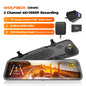 WOLFBOX G840S 12" Smart Rearview Mirror for Cars & Trucks,Backup Camera,4K Dashcam with 5.8Ghz Wifi,Front and Rear View Dual Cameras, Night Vision, Parking Assistance, Included 32GB Card & Gps,Car Accessories,Toolupgrade
