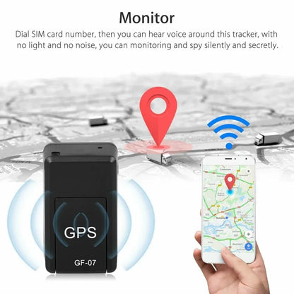 1/2/3Pcs Car Mini GPS Tracker Anti-Theft Locator Real Time Tracking SIM Positioner Magnetic Mount Anti-Theft Tracker GF-07