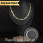 Holylegend Crazy Sale 14K Real Gold-Plated Cuban & Figaro & Rope Set, Bracelet, Necklace - 8Mm/10Mm Wide, High Quality Jewelry,Jewelry Set,Father'S Day Gift