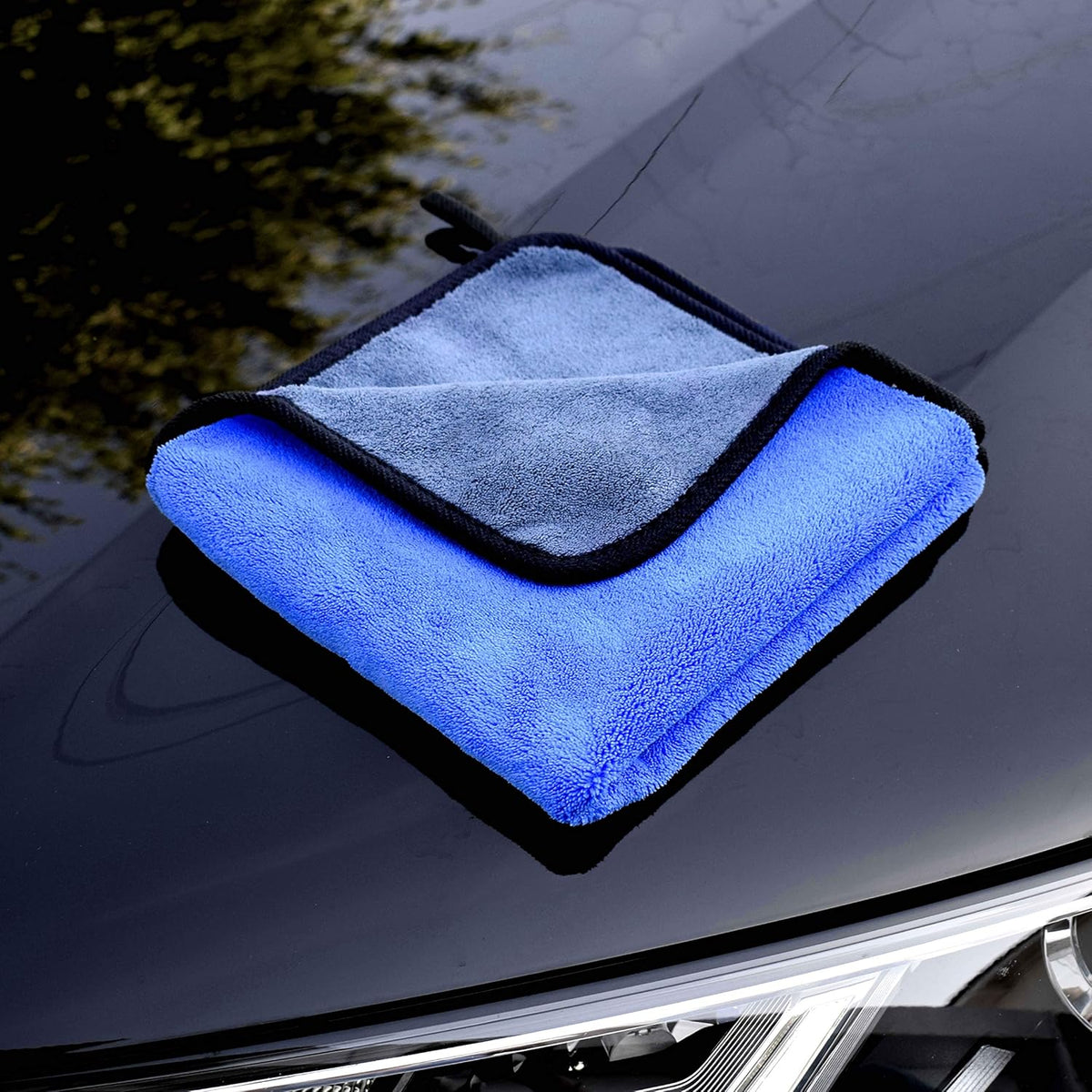 Microfibre Cleaning Cloths for Car & Home (3 PCS) – 500GSM 30X30Cm – Multipurpose Drying, Polishing & Dusting for Motorcycles, Kitchens & Interiors