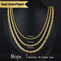 Holylegend Crazy Sale 14K Real Gold-Plated Cuban & Figaro & Rope Set, Bracelet, Necklace - 8Mm/10Mm Wide, High Quality Jewelry,Jewelry Set,Father'S Day Gift