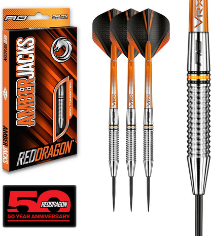 Darts | Amberjack | Steel Tip | Tungsten Darts Set | 22G - 30G