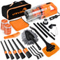 【Tiktokshopstockup】Viewsun 17Pcs Car Cleaning Kit, Pink Car Interior Detailing Kit with High Power Handheld Vacuum, Detailing Brush Set, Windshield Cleaner, Cleaning Gel, Complete Auto Accessories for Women Gift,Summervibes Toolupgrade