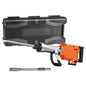 【Toolupgrade】Vevor Heavy Duty Impact Drill Demolition Jackhammer Work Tool Set - 2000W 110V Ready Power, Aluminum Body, 2/4/6 Drill Bits, 360°C Swiveling Front Handle, Cooling System, Gloves Included, for Construction Concrete Breaking, Chimney Work