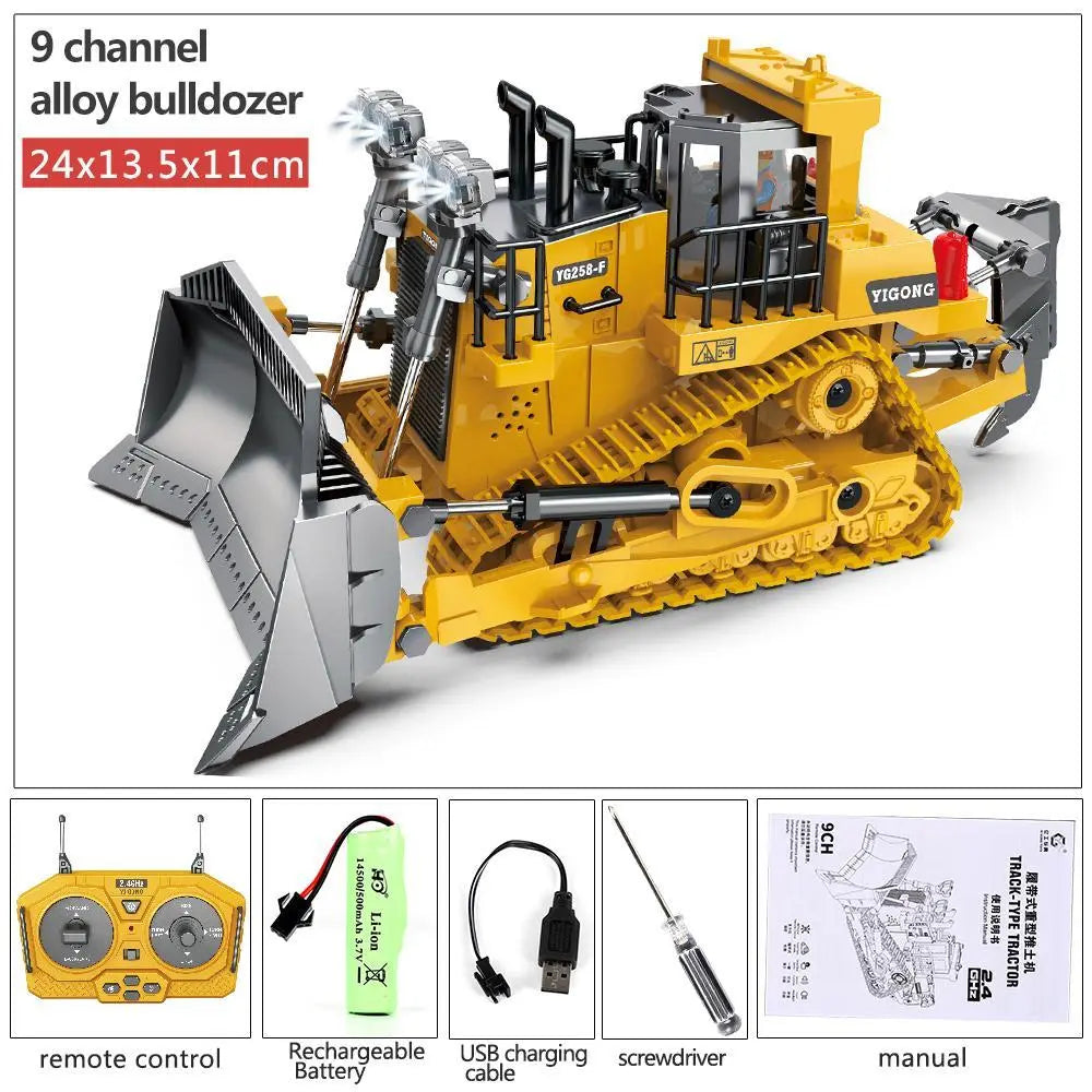 【Akeleo】Rechargeable 1:20 Scale RC Construction Vehicle - Remote Control Dump Truck, Realistic RC Cars, Unisex Kids Toy, Boys' Kids Christmas Gifts, Halloween White Elephant Gift (Note: Not All-Metal)