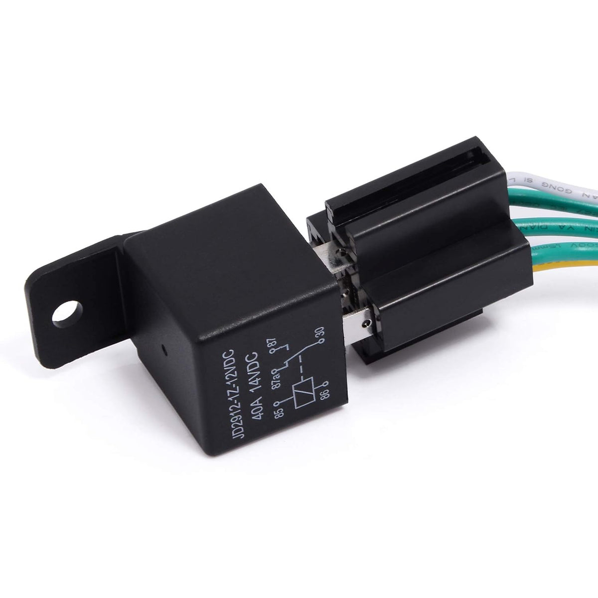 2 PCS Car Relay 12V 40A, 5 Pin Coil, Automotive Relay Contactor Switch