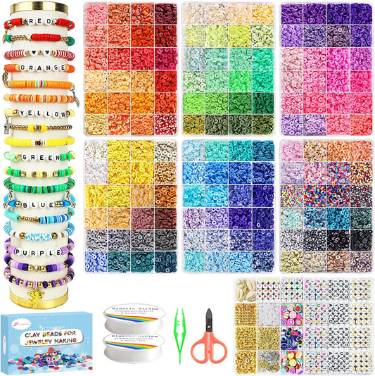 23000 Pcs 144 Colours 7 Boxes Clay Beads