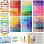 23000 Pcs 144 Colours 7 Boxes Clay Beads