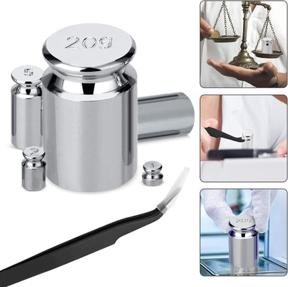 5Pcs Calibration Weight Set with Tweezers (Total 38G)
