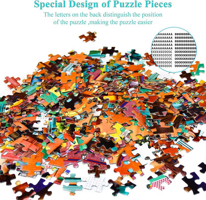 Jigsaw Puzzles 1000 Pieces for Adults Hot Air Balloon Puzzle Educational Games Home Decoration Puzzle (27.56" X 19.69")…
