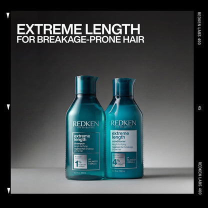 REDKEN Conditioner, Biotin & Castor Seed Oil, for Longer, Stronger Hair, Extreme Length, 300 Ml